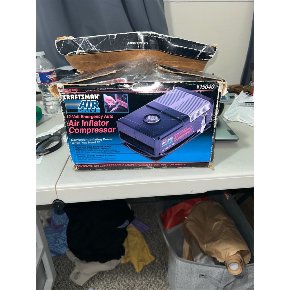 Vintage Craftsman Air Drive 12V Emergency Auto Air Inflator Compressor 915040